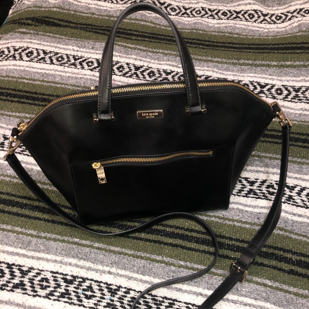 Kate Spade black leather purse